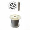 Marine‑spec 1×19 AISI316 steel wire rope, outstanding salt‑spray resistance for coastal rigging projects with loop gripper fittings 5 mm (13/64″) 1×19 AISI 316 Stainless Steel Wire Rope, seawater‑proof aircraft cable for coastal marine rigging and exterior architectural suspension