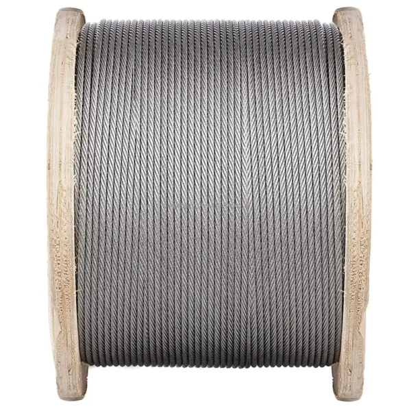 5.0mm 3/16" 7x19 stainless steel wire rope aircraft cable for heavy HVAC duct seismic suspension hanging systems