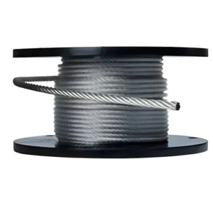 3/16 inch 7×7 stainless steel wire rope 5mm for LED panel, pendant and linear light hanging