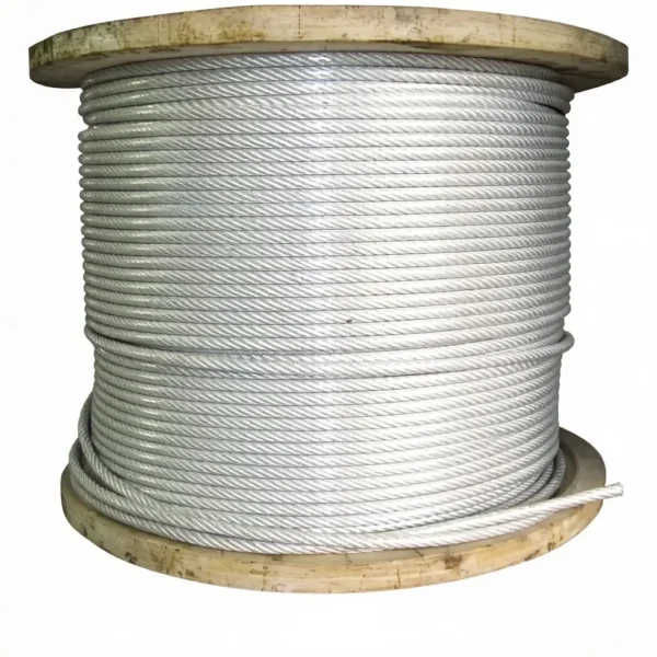 7×19 Non Rotation Galvanized Steel Wire Rope 5mm 0.197″, rotation‑resistant high‑tensile cable for general industrial lifting rigging