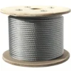 Low‑stretch 1×19 AISI 316 aircraft wire rope, robust suspension for heavy pendant and linear lights using looping gripper hardware 5 mm (13/64″) 1×19 AISI 316 Stainless Steel Wire Rope, marine‑grade rigid aircraft cable for heavy‑duty commercial lighting suspension with looping gripper