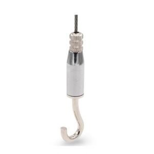 Lamp Fitting Lighting Wire Rope Hanging Hook Suspension Kit Adjustable Cable Gripper