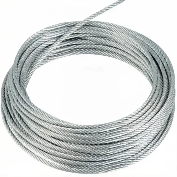 5.0mm 3/16 inch 7×7 galvanized steel wire rope, durable cable for HVAC ceiling suspension rigging system