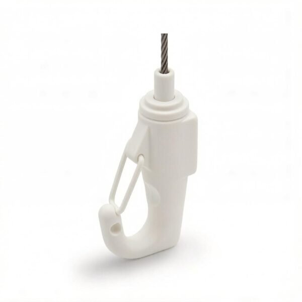 7x7 cable gripper hook 1.2mm-1.5mm adjustable stainless steel wire rope gripper for light suspension system