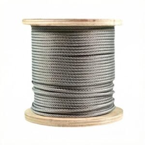 4.0mm 7X7 7X19 1X19 copper core galvanized steel cable for art museum giant suspended art installation