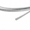 4.0mm (5/32″) 7×7 Galvanized Steel Wire Rope, semi‑flex weather‑resistant aircraft cable for building construction tension bracing and static rigging