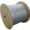 1.5mm (1/16″) Electro Galvanized 7X7 Steel Wire Rope coil packing, bright smooth aircraft cable for light‑duty commercial lighting suspension with looping gripper