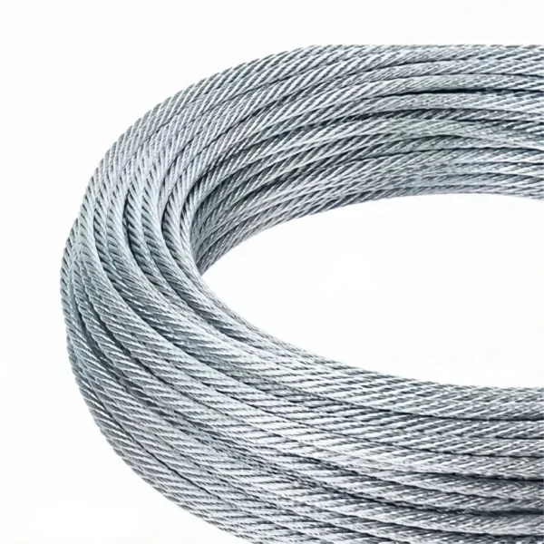 1.2mm (3/64″) Galvanized Steel Wire Rope 7×7 7×19 1×19, looping rigging wire for acoustic ceiling panel gallery art display suspension