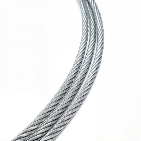 5.0mm 3/16″ 7×7 galvanized steel wire rope, heavy load steel cable for billboard sign suspension rigging