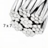 Flexible 7×7 galvanized 6mm steel wire rope, good breaking load for light‑duty lifting, towing and pulling rigging jobs 6.0mm 3/16″ 7×7 galvanized steel wire rope, high tensile cable for light lifting and towing rigging work