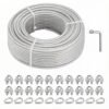 7×7 2.0mm (3/32″) PVC coated steel wire rope for acoustic ceiling suspension systems and acoustic panel mounting