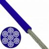 2.5mm (3/32″) 7×7 /7×19 galvanized PVC coated stainless steel cable for awning, canopy and outdoor tensile structure rigging
