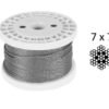 Durable 1.0mm (1/32") 7×7 G316 stainless steel wire rope, Nickel, Chrome, Black, White finish options, built for light‑duty industrial rigging, machine fittings and overhead suspension assemblies 1.0mm (1/32") 7×7 G316 Stainless Steel Wire Rope, Nickel Chrome Black White Colors Optional for Light‑Duty Industrial Rigging & Overhead Suspension