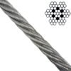 5/32 inch 7×7 stainless steel wire rope 4mm aircraft cable for billboard and sign hanging