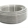 PVC coated 304 steel aircraft cable, low friction tension wire for acoustic panel ceiling mounting PVC Coated 1.2mm 7×7 304 stainless steel wire rope for acoustic ceiling suspension systems