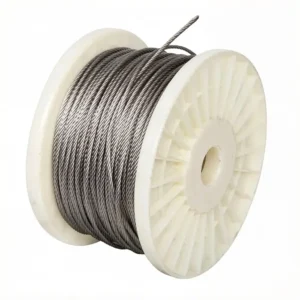 2.0mm (1/12") 1x19 316 Marine Grade Stainless Steel Balustrade Wire Rope 305M – Low Stretch & Corrosion Resistant for Deck, Stair & Architectural Railing