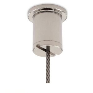 Brass Plated Satin Silver Ceiling Wire Attachment Part