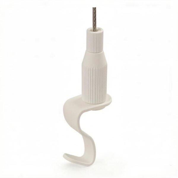 Adjustable Brass Ceiling Cable Gripper Hook 1.5mm 2.0mm, brass wire rope gripper for ceiling light fixture
