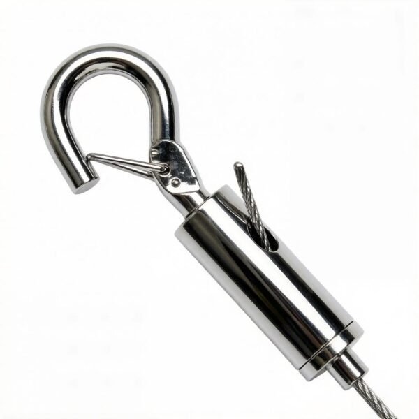 Adjustable Cable Gripper Hook 1.8-2.0mm Wire Rope Hanger for Sign and Light Fixture