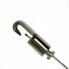 Adjustable Cable Hook Gripper 1.8-2.8mm with Safety Nut, wire rope hook clamp for hanging light fixture