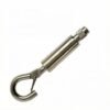 Aircraft cable gripper equipped safety cap, brass nickel plated self locking hook, 1.2-1.5mm wire gripper for retail sign hanging Aircraft Cable Gripper With Safety Cap Brass Nickel-Plated Self-Locking Hook, 1.2-1.5mm wire gripper for sign suspension