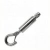 Light hanging brass cable gripper nickel plated, self locking hook with safety cap, 1.2-1.5mm wire rope gripper for ceiling suspension Brass Light Hanging Cable Gripper Nickel-Plated Self-Locking Hook Safety Cap, 1.2-1.5mm aircraft wire rope gripper