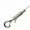 Adjustable Brass Wire Rope Gripper 1.2-1.5mm, brass manufacturing wire rope clip for cable suspension system