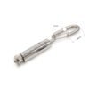 Hook style cable gripper hardware with safety cap, clamp 0.8 to1.2mm wire rope for light suspension Cable gripper hardware hook type 1.5-2.0mm with safety cap for light hanging