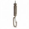 Adjustable Wire Hook Cable Gripper with Safety Nut, Suspension Kit for HVAC Linear Lighting 1.5-2.5mm wire rope
