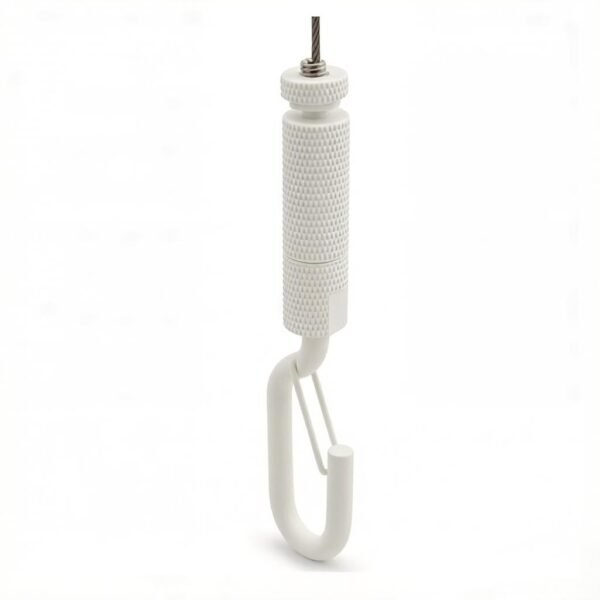 Cable Gripper Suspension Kit Wire Hook with Safety Nut for Linear Light and HVAC, 1.5-2.5mm wire rope