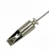 Cable Gripper with Hook and Safety Nut 1.8-2.8mm, stainless steel wire rope clamp for suspension system