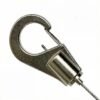 Self-Locking Cable Lock Spring Hook Bottom Outlet 0.5-0.8mm Wire Rope, lighting suspension gripper