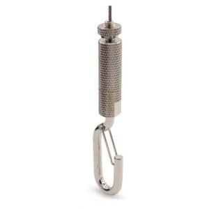 Commercial Light HVAC Suspension Hardware Wire Hook Cable Gripper with Safety Nut 1.5-2.5mm wire rope