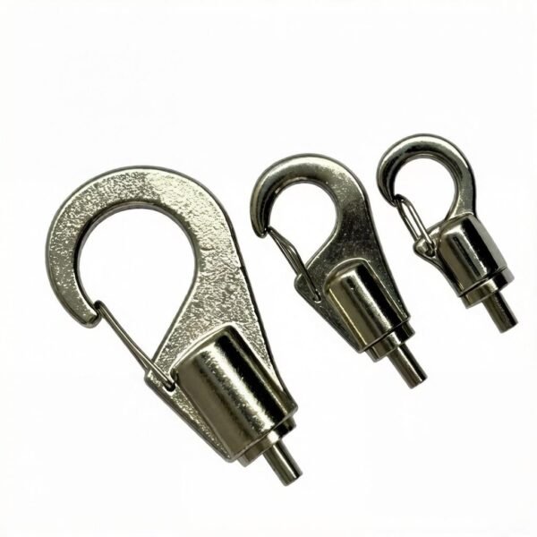 Commercial Lighting Cable Gripper Spring Hook 1.5-2.0mm, wire rope hanging fitting