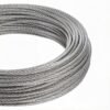 Rigid 1×19 AISI 316 ProRig stainless steel aircraft wire, ideal for pendant light, linear light hanging with looping gripper hardware 4.0mm (5/32″) 1×19 AISI 316 ProRig Stainless Steel Wire, marine‑grade low‑stretch aircraft cable for commercial lighting suspension with looping gripper