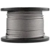 Smooth‑finish 1/16 inch 7×7 304/316 stainless steel wire rope, Nickel, Chrome, Black, White colors optional, for building decoration, landscape and safety railing rigging 1/16 Inch 7x7 304 316 Stainless Steel Wire Rope, Nickel Chrome Black White Colors Optional for Architectural Decoration Safety Rigging