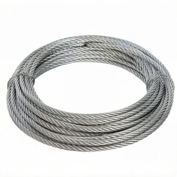 Manufactured SUS304 1×19 Stainless Steel Wire Rope 3.0mm (1/8″), high‑tensile aircraft cable for billboard and sign hanging rigging