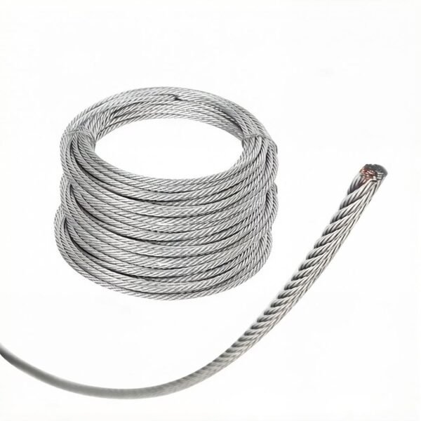 2.0mm 7X7 7X19 1X19 copper core galvanized steel cable for medium heavy seismic HVAC duct suspension