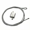 Large Two‑Way Loop Cable Gripper 54×54×28mm, Aluminum Construction, Fits 5.0‑6.0mm Steel Wire Rope for commercial office ceiling lighting and interior signage suspension