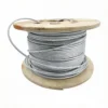 Stiff 4.0mm 1×19 galvanized steel strand, anti‑sagging performance for medium‑heavy lamp and signage overhead installation in mall and exhibition hall 1×19 Galvanized Steel Wire Rope 4.0mm 5/32″, rigid anti‑sag strand for heavy pendant lamp, linear light and large‑size sign overhead hanging