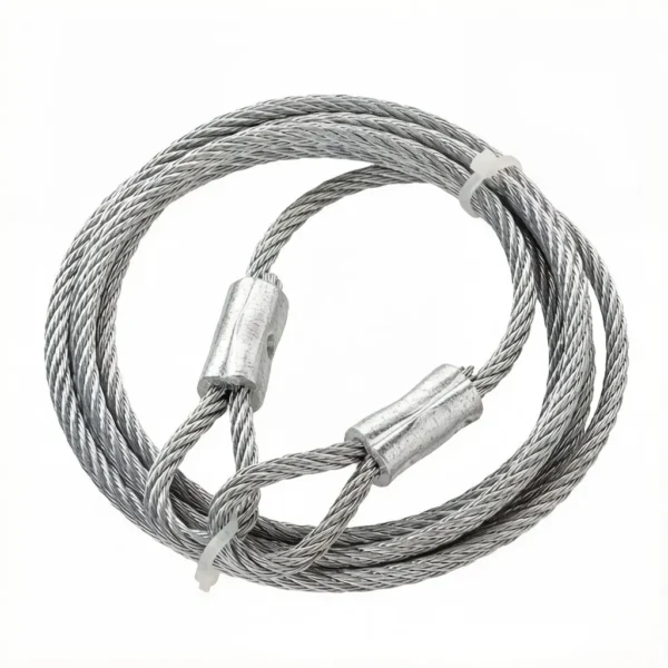 Galvanized Steel Wire Rope 1×19 2.0mm (0.079″), high‑tensile zinc‑coated strand for indoor‑outdoor billboard and signage hanging rigging