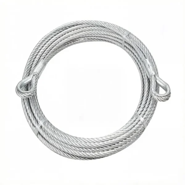 6.0MM 7×7 Wire Core Galvanized Steel Wire Rope, anti‑rust steel cable for building construction outdoor bracing rigging