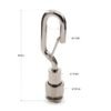 Exhibition LED Track Light Adjustable Hook Cable Gripper, 1.5-2.0mm wire rope suspension clamp