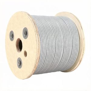4.0mm (5/32″) 7×7/7×19/1×19 PVC Coated Stainless Steel Wire Rope for cable railing & architectural balustrade