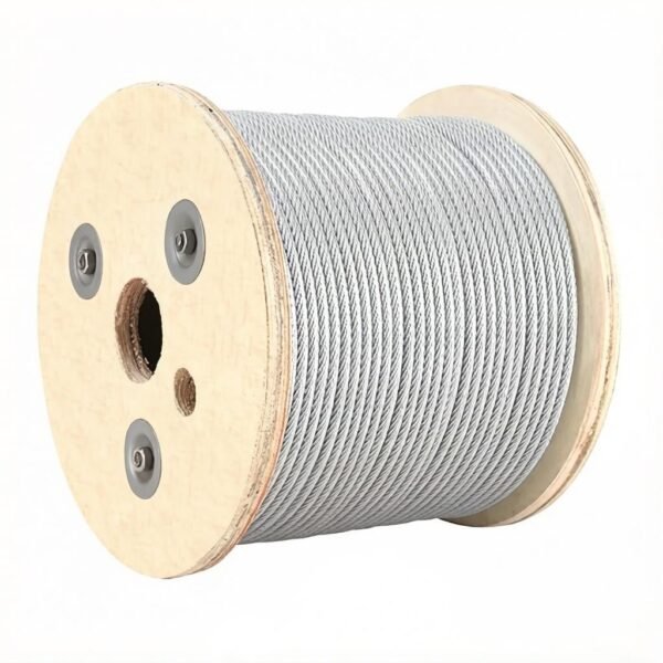 4.0mm (5/32″) 7×7/7×19/1×19 PVC Coated Stainless Steel Wire Rope for cable railing & architectural balustrade