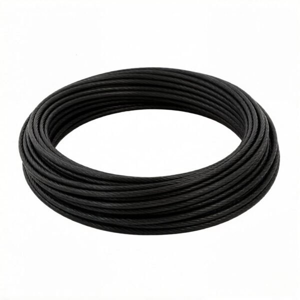 1.2mm (1/16″) 7×7 /7×19 galvanized PVC coated stainless steel micro fine wire rope for gallery artwork and retail shop display suspension
