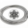 1.0mm (3/64″) 7×7 /7×19 galvanized PVC coated stainless steel ultra‑fine wire rope for gallery artwork and retail shop display suspension