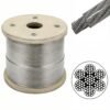 1.0mm (3/64″) 7×7 /7×19 galvanized PVC coated stainless steel ultra‑fine wire rope for mini LED light and small pendant light suspension