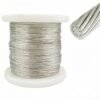 Heavy‑duty 1x19 galvanized steel cable, high tensile for building structural tension projects 1×19 5.0mm (13/64″) galvanized steel wire rope, low stretch guy strand for construction tension support