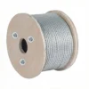 Tightly compacted 2.5mm 1×19 steel strand, smooth uniform surface, neat visual effect for exposed suspension systems 1×19 Galvanized Steel Wire Rope 2.5mm 3/32″, smooth compact galvanized strand for visible decorative suspension